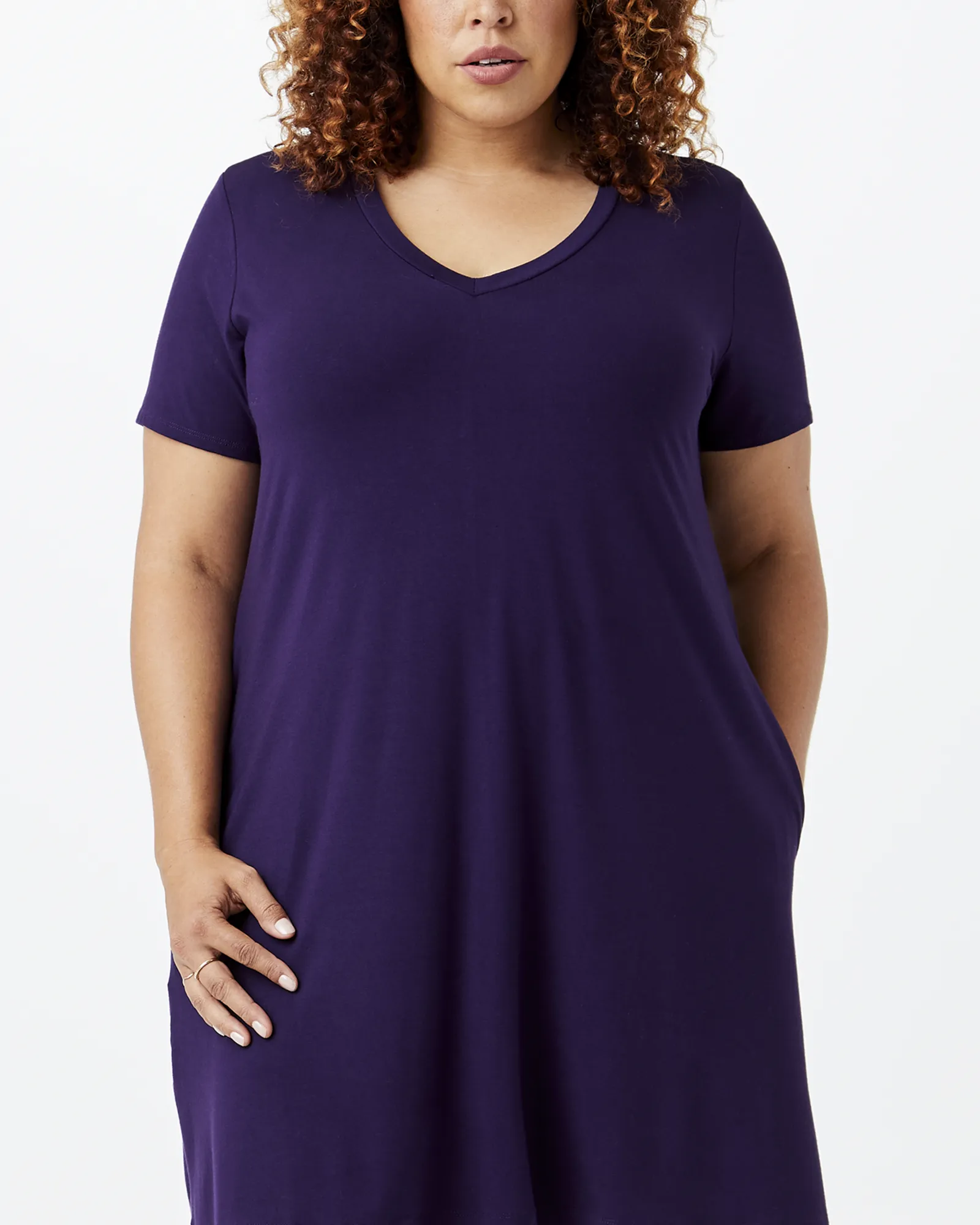 Aelia T-Shirt Dress | Purple