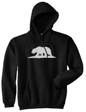 Bear Logo California Republic Mens Pullover Hoodie