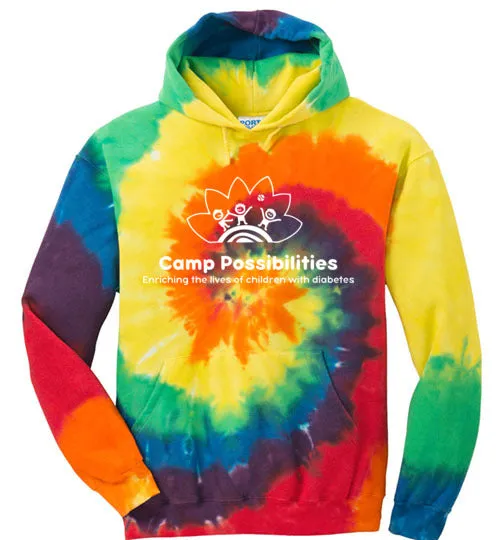 Camp Possibilities Port & Company Tie-Dye Hooded Sweatshirt