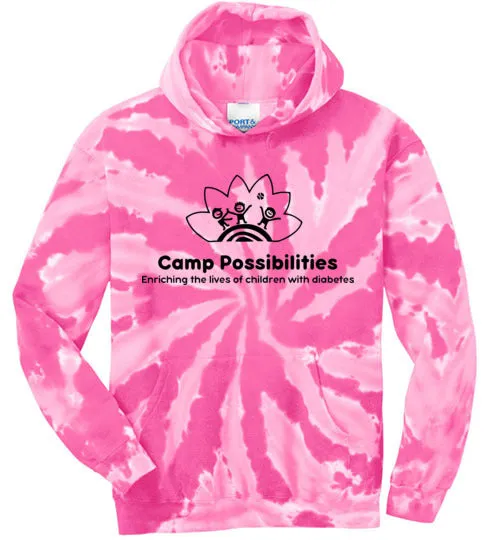 Camp Possibilities Port & Company Tie-Dye Hooded Sweatshirt