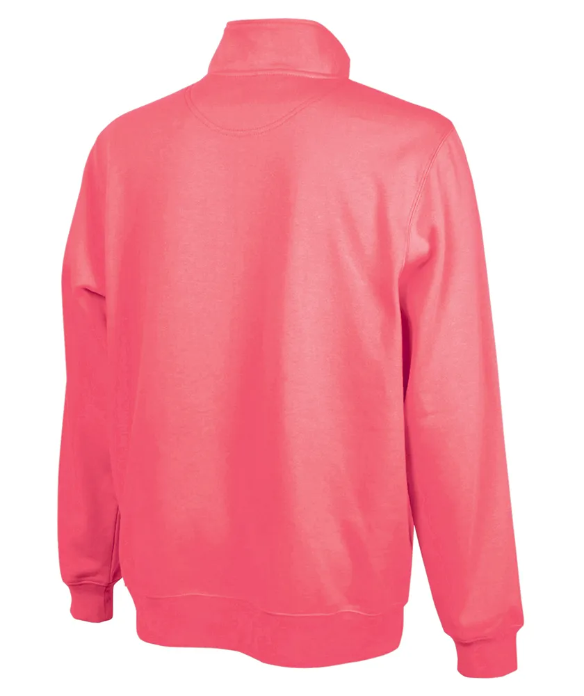 Charles River Crosswind Quarter Zip, Preppy Pink