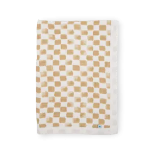 Cotton Muslin Baby Quilt - Adobe Checker