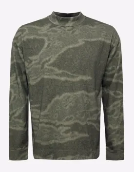 CPN 9 Green Camouflage Print Sweatshirt