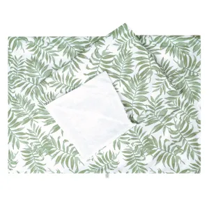 Double duvet cover set - Tropical green