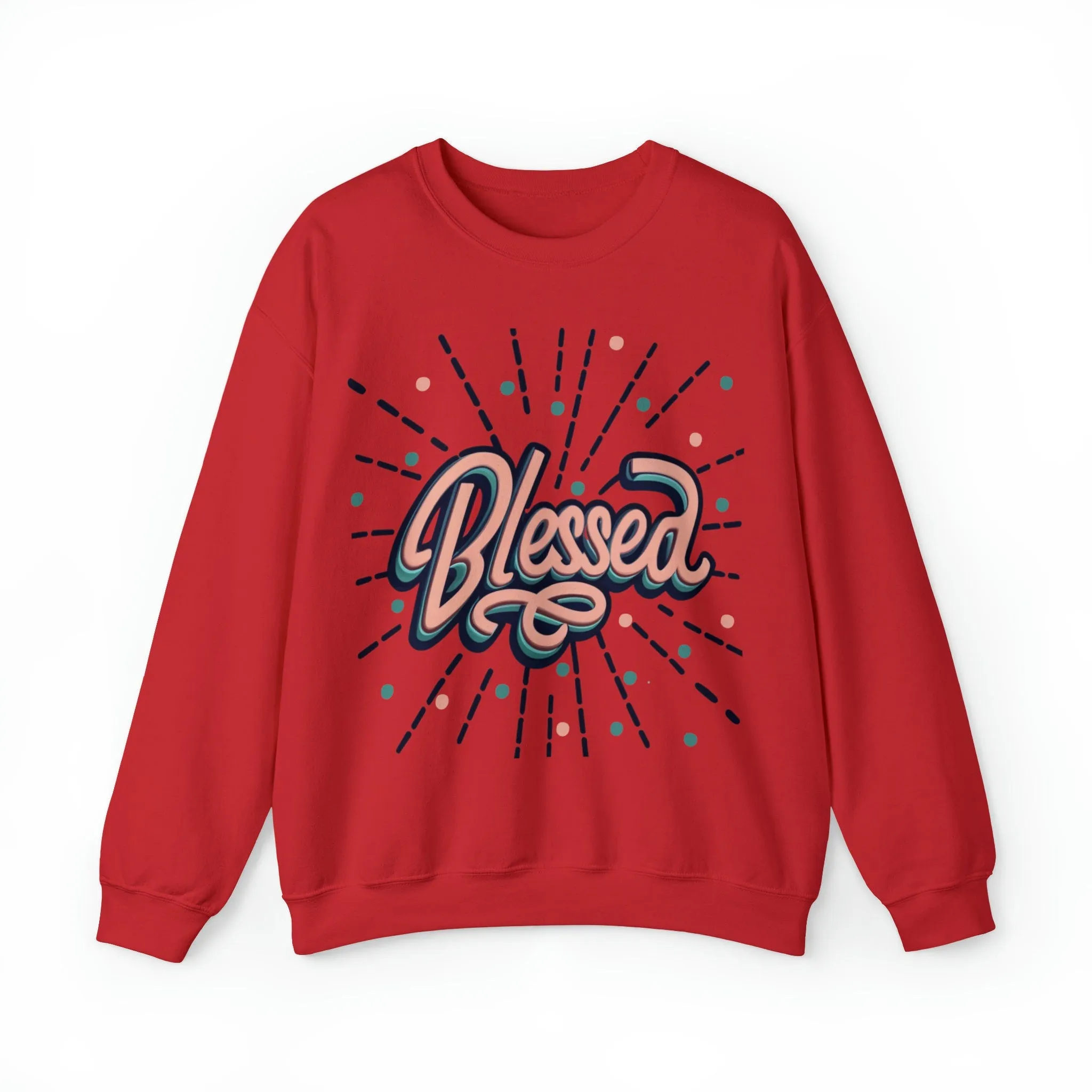 Fall Crewneck Sweatshirt with "Blessed" Graphic - Cozy Comfort with a Touch of Gratitude!