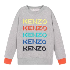 Kenzo Kids Repeat Embroidered Logo Sweatshirt