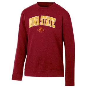 New - NCAA Iowa State Cyclones Men's Heathered Crew Neck Fleece Sweatshirt - M