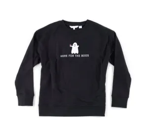 "Here For The Boos" Sweatshirt | Black