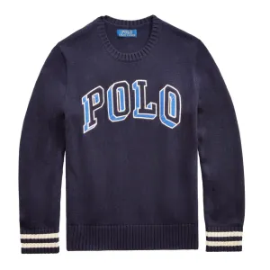 Ralph Lauren Kids Navy Embroidered Logo Sweatshirt