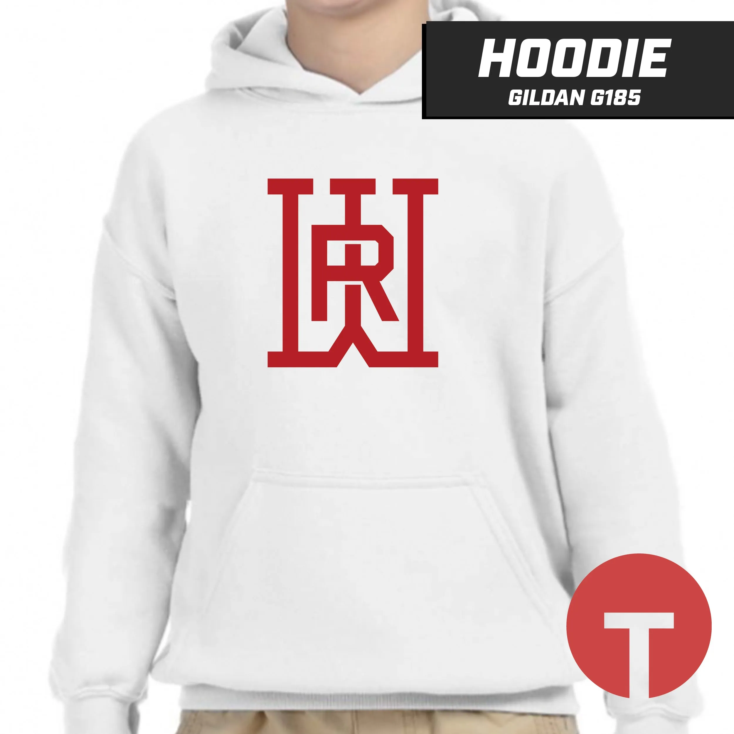 Rapids Baseball - Hoodie Gildan G185 - LOGO 2