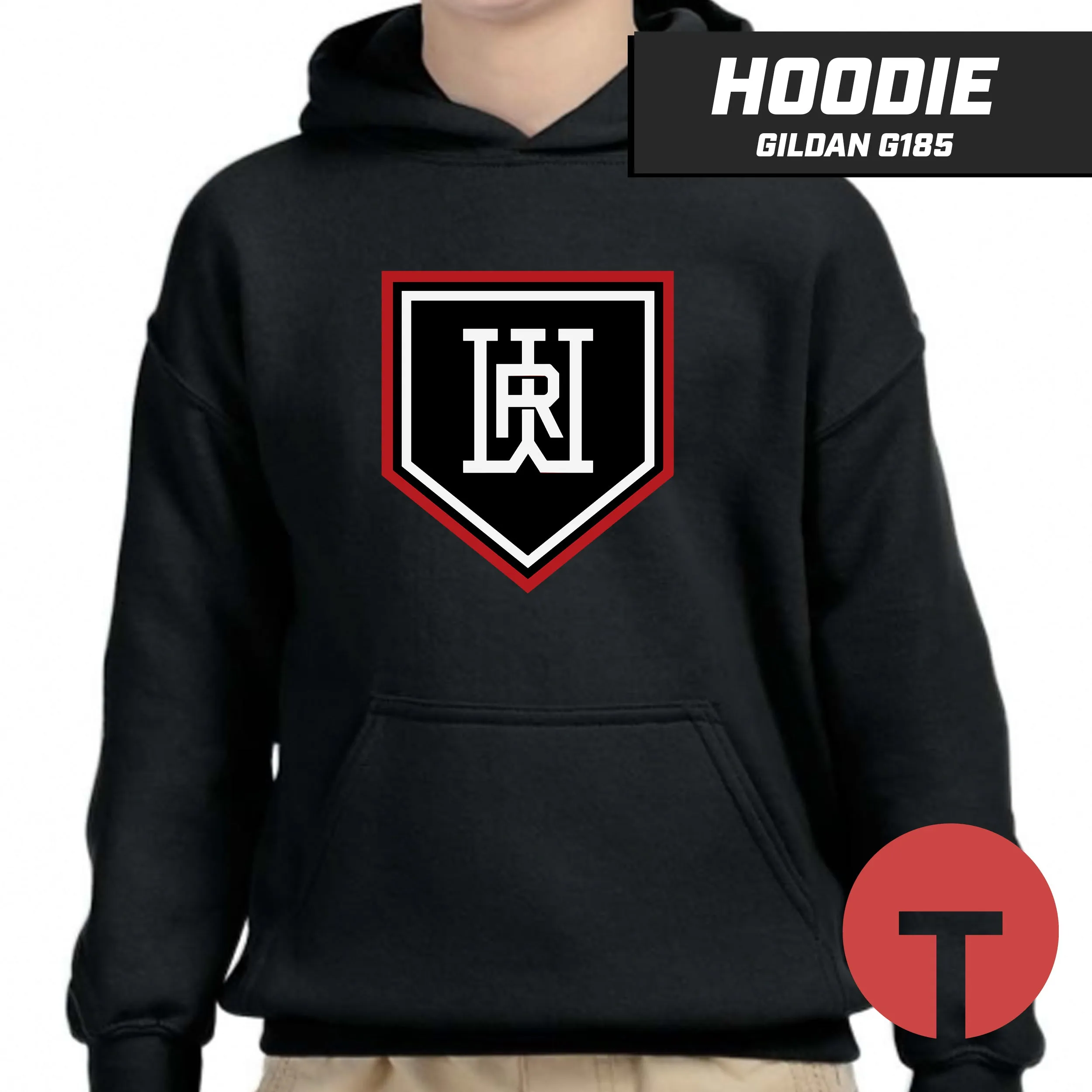 Rapids Baseball - Hoodie Gildan G185 - LOGO 5