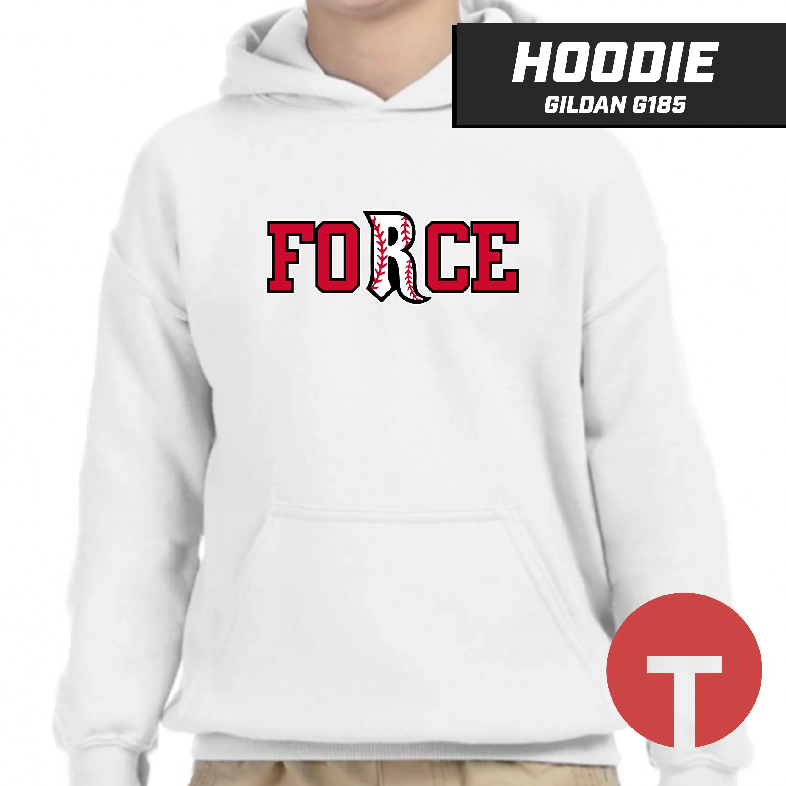 Relentless Force - LOGO 3 - Hoodie Gildan G185