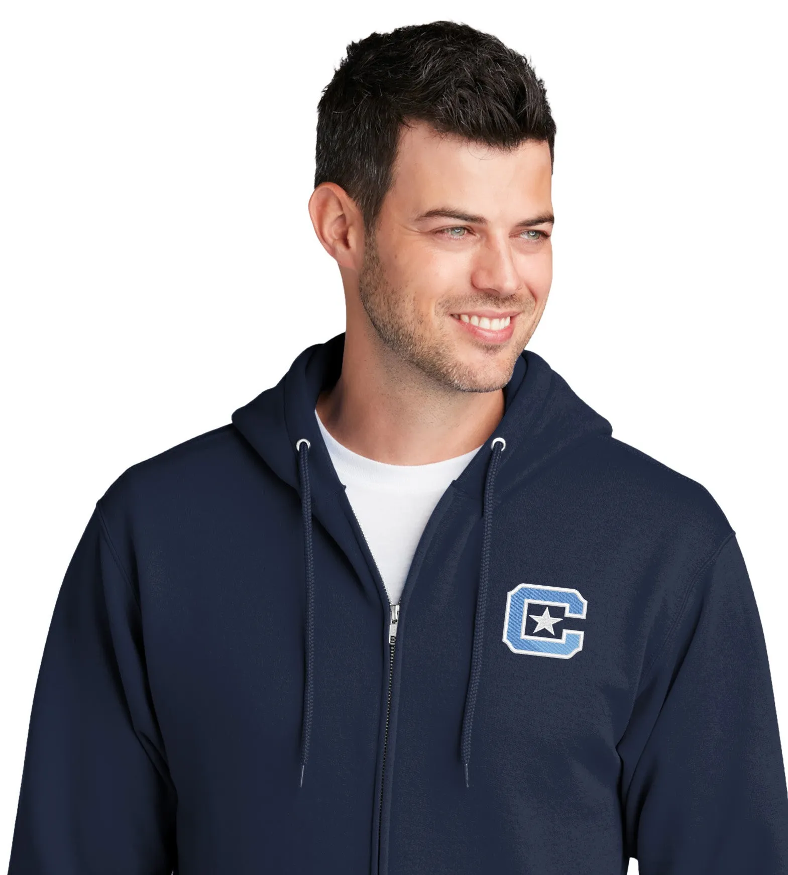 The Citadel Block C Core Fleece Full-Zip Hooded Sweatshirt