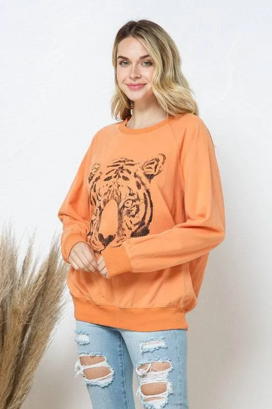 Tiger Studded Star Sweatshirt