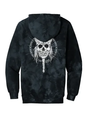 Valhöll Brewing Skullface · Tie-Dye Pullover Hoodie