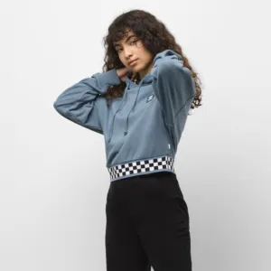 Vans Boom Boom 66 Cropped Oversized Hoodie - Blue Mirage