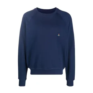 Vivienne Westwood Blue Raglan Logo Sweatshirt